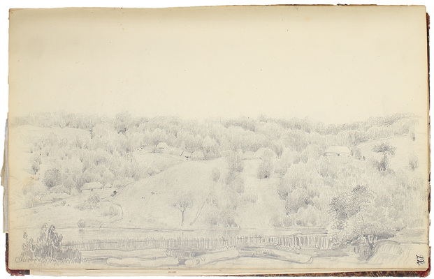 Штернберг Василий Иванович. Альбом рисунков с пейзажами, портретами и набросками 